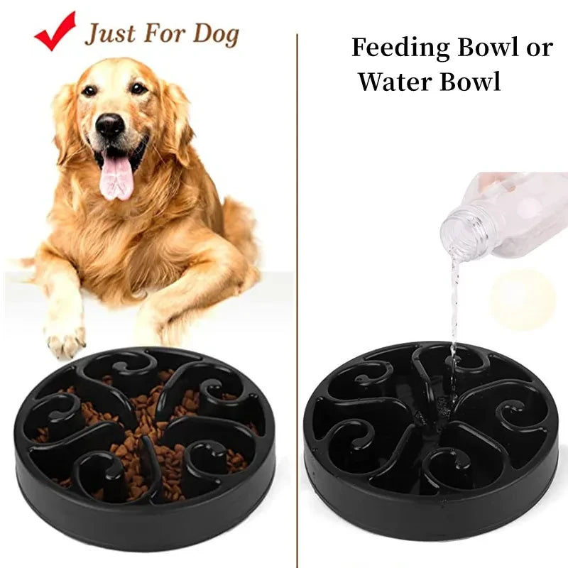 Anti-Gulping Slow Feeder Dog Bowl